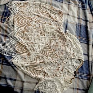 Two Piece Signature8 Set In Nude with With Lace